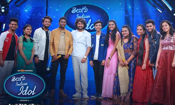 Nani with the Indian Idol Telugu singers