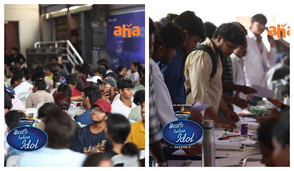 Indian Idol 3 on Aha - The Hyderabad auditions receive a crazy response, makers in shock