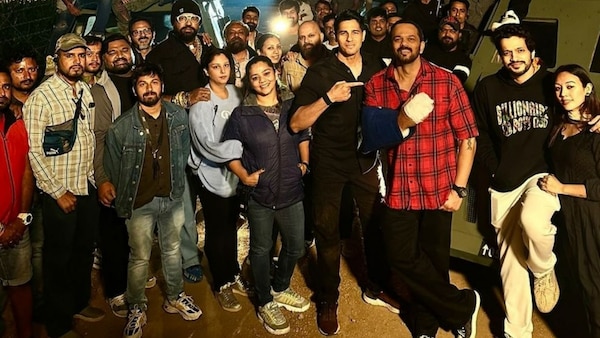 Rohit Shetty back on Indian Police Force sets after accident, stitches on two fingers; Sidharth Malhotra shares video