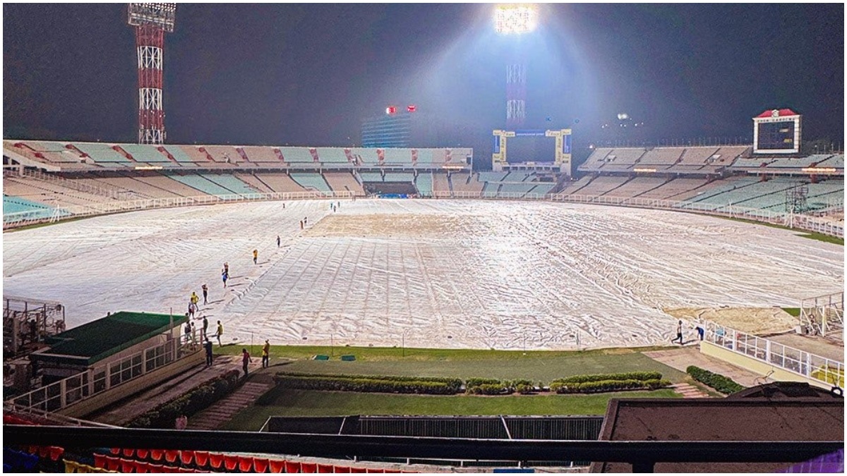 IPL 2025: Ground staff covers Eden Gardens completely as rain fear looms ahead of KKR vs RCB season opener