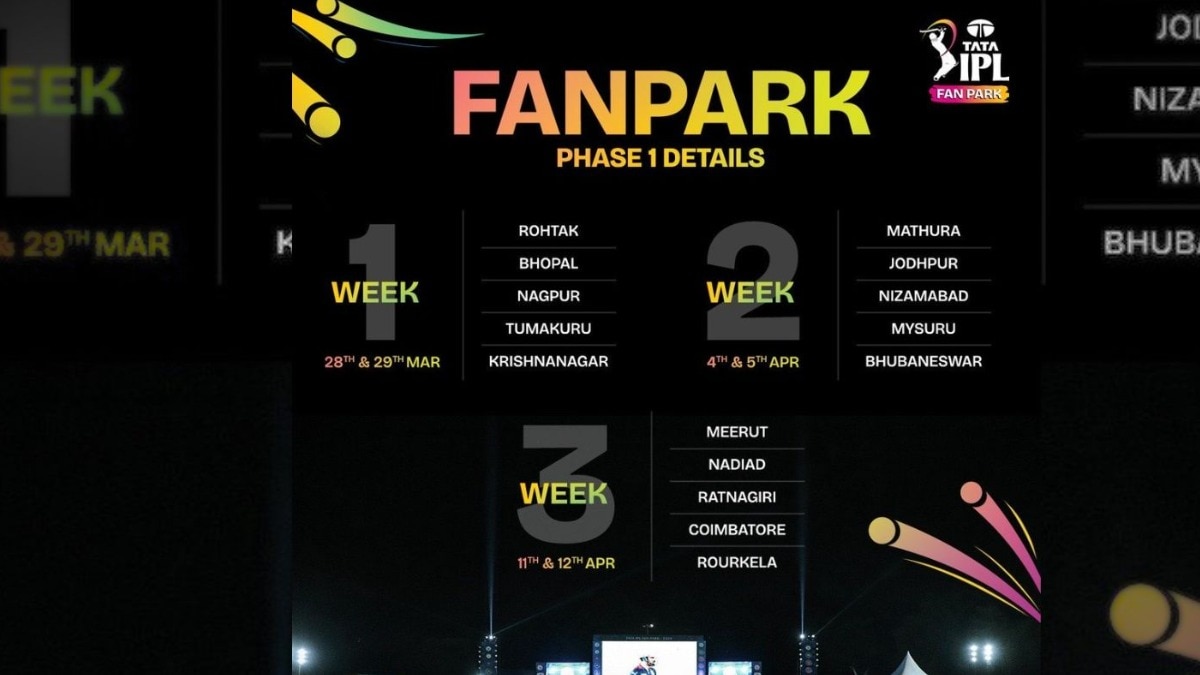 IPL 2026: BCCI announce Fan Parks in 15 cities across 11 states for the first phase; check out the cities names and details here