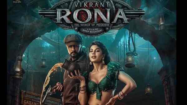 Vikrant Rona: Jacqueline Fernandez sizzles in her first look poster with Kiccha Sudeepa