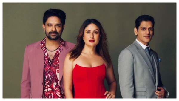 Stunning trio alert! Jaane Jaan stars Kareena Kapoor Khan, Jaideep Ahlawat, and Vijay Varma exude elegance and charm ahead of Netflix release