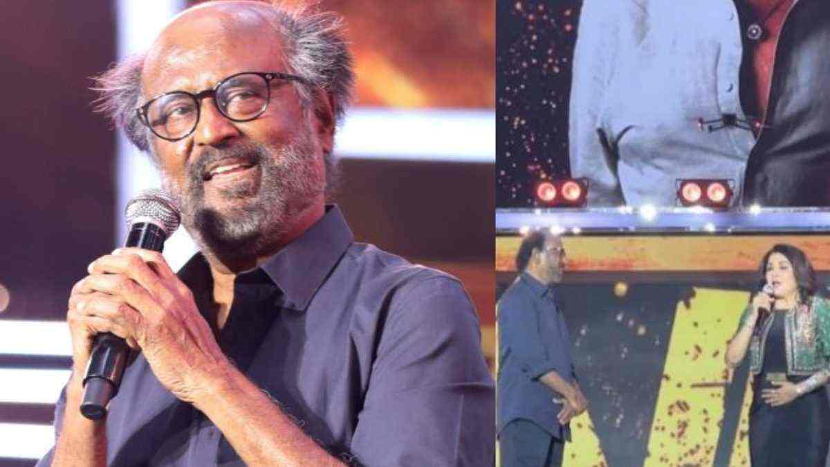 At Jailer audio launch, Rajinikanth, Ramya Krishnan recreate Padayappa's iconic scene