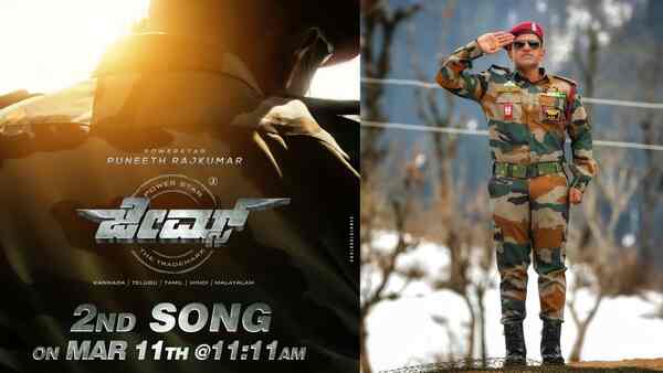 Second song from late Puneeth Rajkumar’s James to be released on March 11