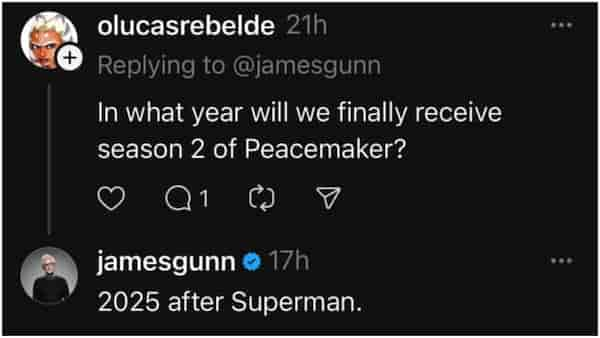 James Gunn On Threads