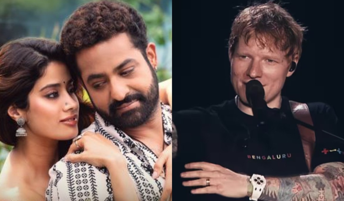 'What a crossover': Janhvi Kapoor and Jr. NTR gush over Ed Sheeran and Shilpa Rao's Chuttamalle from Bengaluru concert