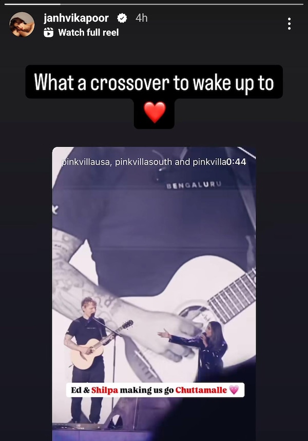 Janhvi Kapoor via Instagram Story