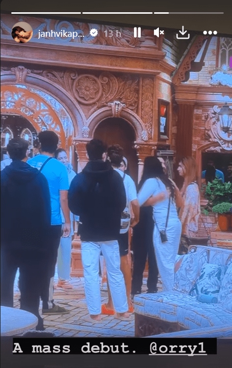 Janhvi Kapoor's Instagram story.