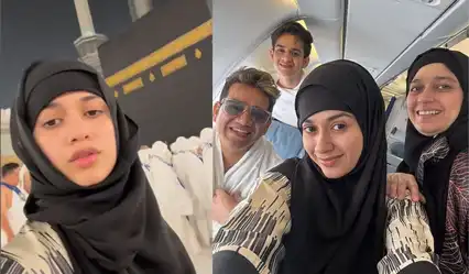 Jannat Zubair Rahmani performs second Umrah with her parents and brother Ayaan in Mecca; shares a video on social media