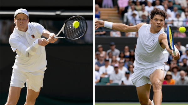 Jannik Sinner and Ben Shelton brought the heat to Centre Court.
