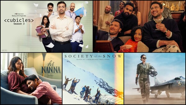 January 2024, Week 1 OTT India releases - From Cubicles Season 3, Good Grief, Hi Nanna to Society of the Snow, Tejas