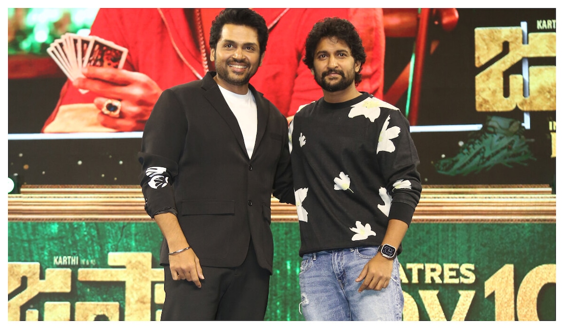Japan: Nani lauds Karthi's crazy look, says Telugu audiences love him whenever he tries something new
