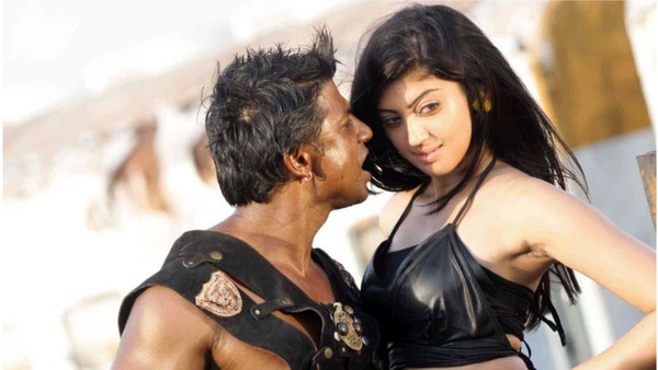 Duniya Vijay and Pranitha Subhash in Jarasandha