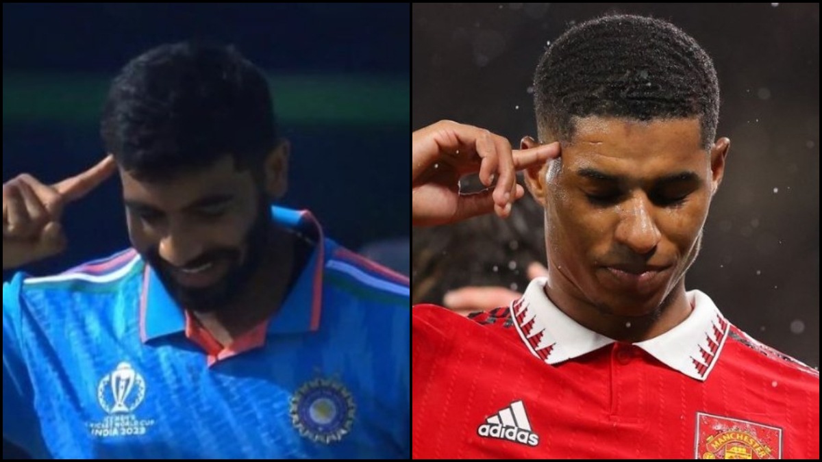 IND vs AFG: Jasprit Bumrah does a Marcus Rashford celebration after dismissing Ibrahim Zadran