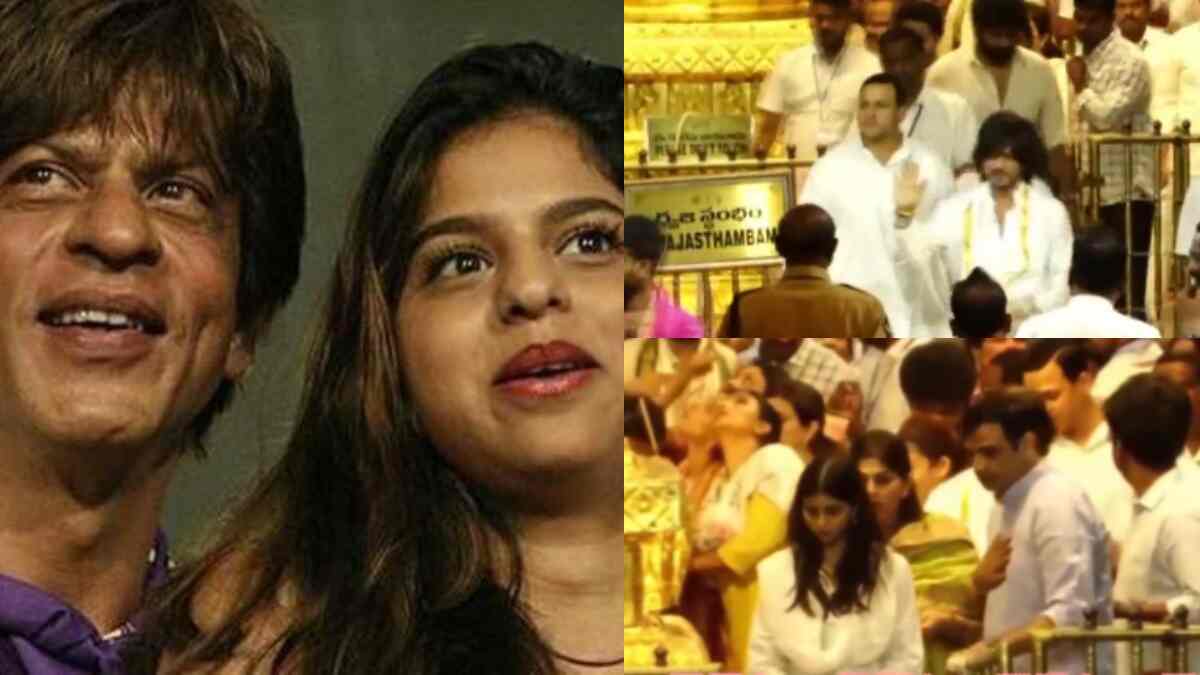 Shah Rukh Khan, Suhana Khan and Nayanthara offer prayers at Tirupati temple; Watch video