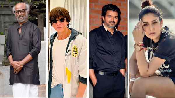 Shah Rukh Khan spends time with Rajinikanth, Vijay and Nayanthara, goes gaga over the starry get together