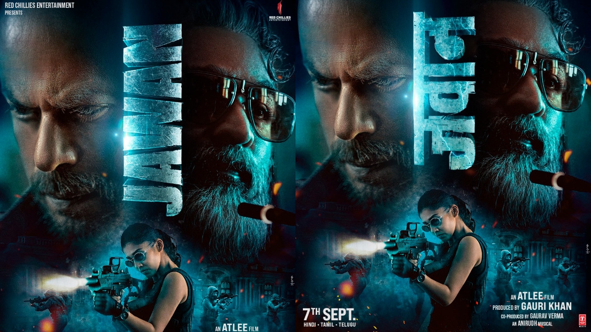 Jawan: Shah Rukh Khan drops a 'daring, dazzling, dangerous' poster feat. Nayanthara and Vijay Sethupathi