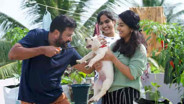 Jayaram, Devika Sanjay and Meera Jasmine in a still from Makal