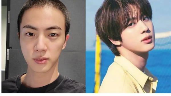 BTS: Jin, K-pop band’s eldest member, shows off buzz cut as he heads for military service