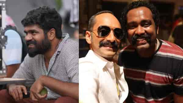 Jithu Madhavan, Fahadh Faasil and Sajin Gopu on the sets of Aavesham.