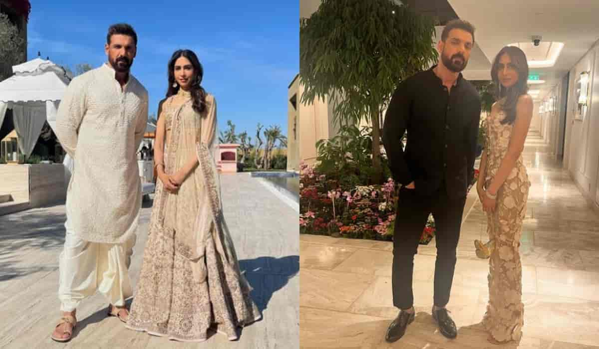 John Abraham and wife Priya attend Anant Ambani-Radhika Merchant’s pre-wedding celebrations in style | Check out pics