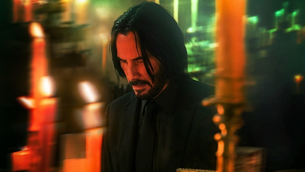 Keanu Reeves in a still from John Wick: Chapter 4