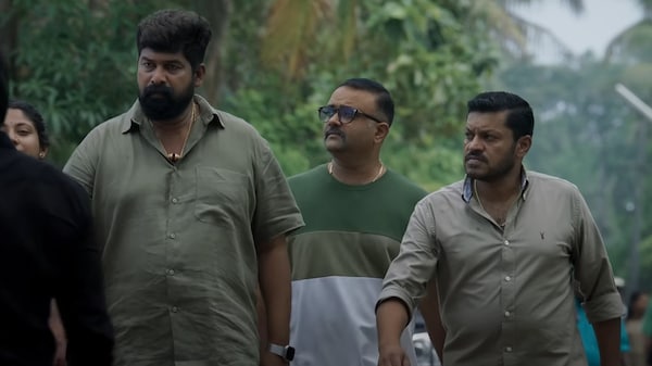 Joju George, Prashanth Alexander and Bobby Kurian in Pani