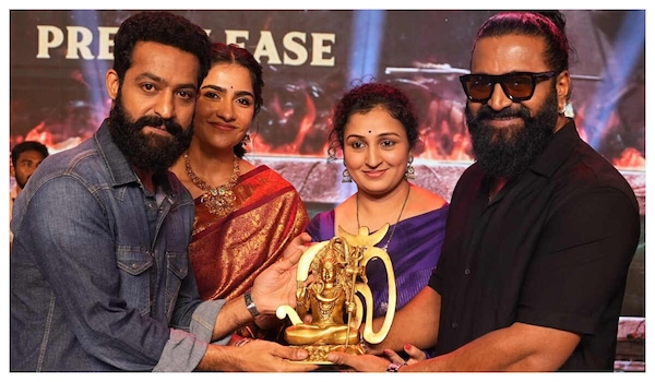 Jr NTR at Kantara Chapter 1 event: Relived my childhood watching Kantara, only Rishab Shetty can pull off such a film