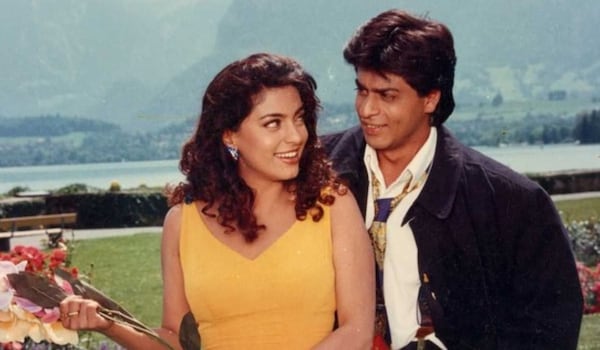 Juhi Chawla and Shah Rukh Khan in Yes Boss