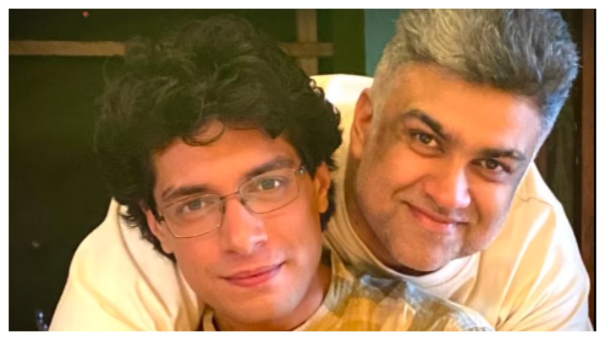 Maharaj director Siddharth P Malhotra gives birthday boy Junaid Khan a back hug - Unseen pic