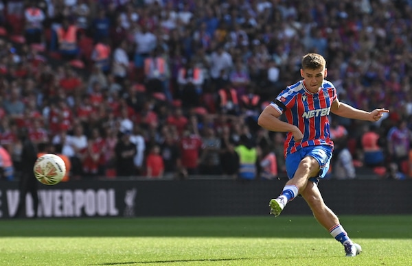 Justin Devenny scored the final penalty for Crystal Palace. Image | Crystal Palace