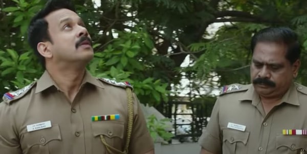 Bharath (left) in a still from Kaalidas