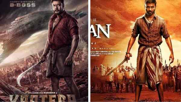 #D56 is Kaatera after all; poster has netizens wondering if it is the remake of Dhanush’s Karnan