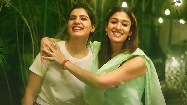 Nayanthara, Samantha seen having fun as they get ready to recreate the iconic pose from Titanic