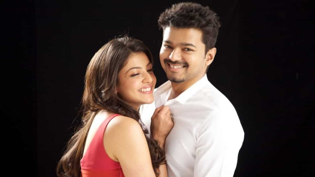 kajal aggarwal and vijay during the photo shoot of thuppakki 521