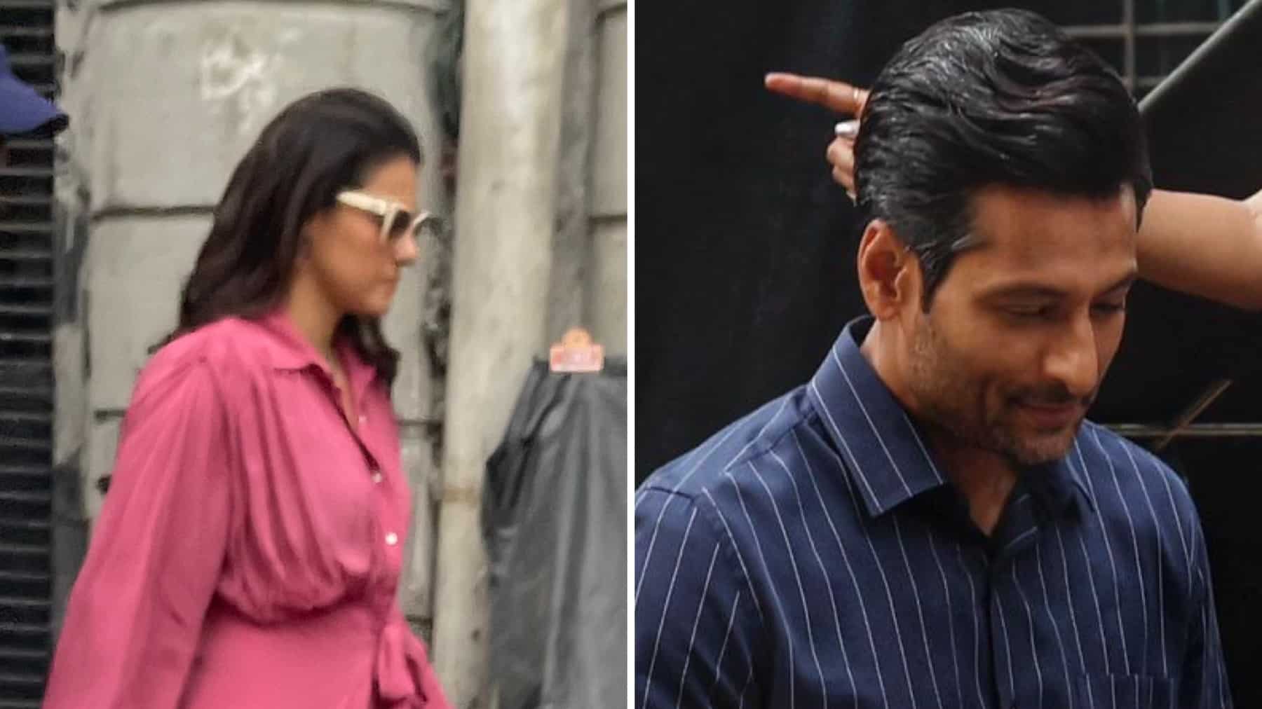 Kajol and Indraneil Sengupta spotted shooting in Kolkata | Check out the pics here