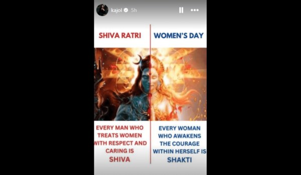 Kajol's Shiv-Shakti post on Women's Day