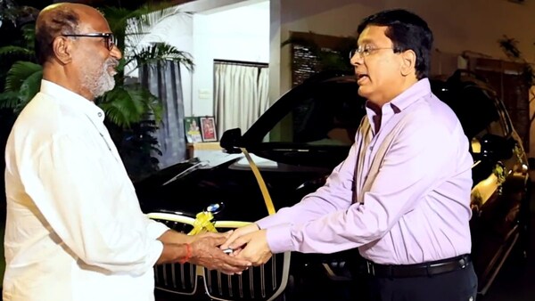 Jailer: Kalanithi Maran gifts Rajinikanth a brand-new luxury car. See video