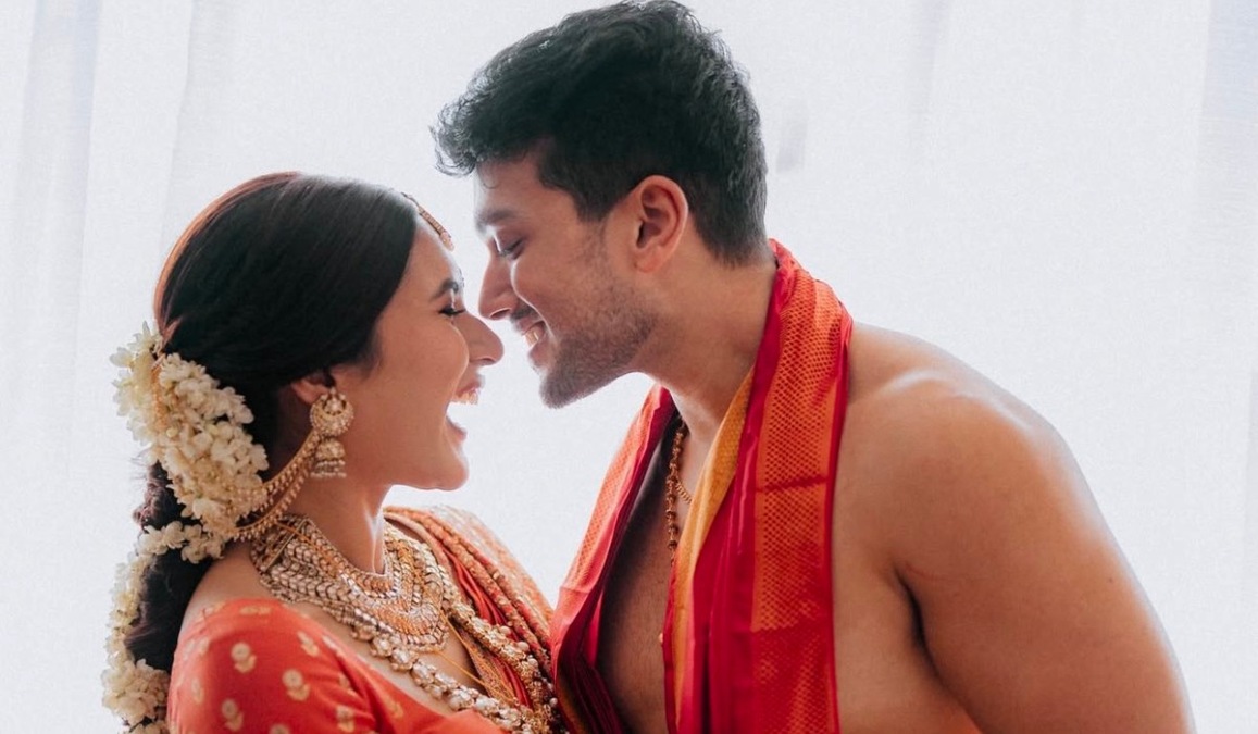 Kalidas Jayaram and Tarini Kalingarayar get married in traditional style | SEE PICS