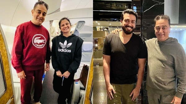 Indian 2 star Kamal Haasan off to South Africa; meanwhile picture with Kalidas Jayaram takes internet by storm