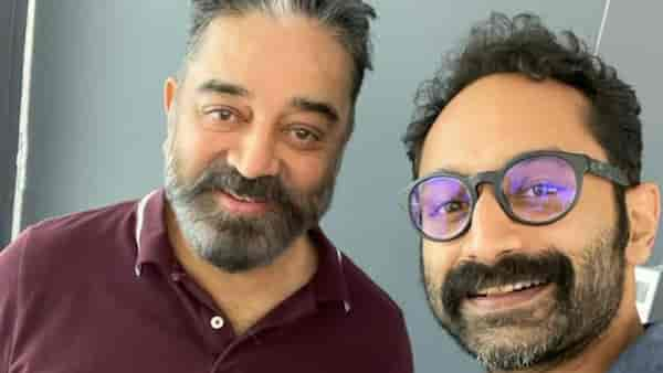 Fahadh Faasil kickstarts Vikram shoot, shares happy selfie with Kamal Haasan