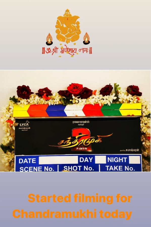 Kangana Ranaut begins filming Chandramukhi 2 (Courtesy: Kangana Ranaut/Instagram)
