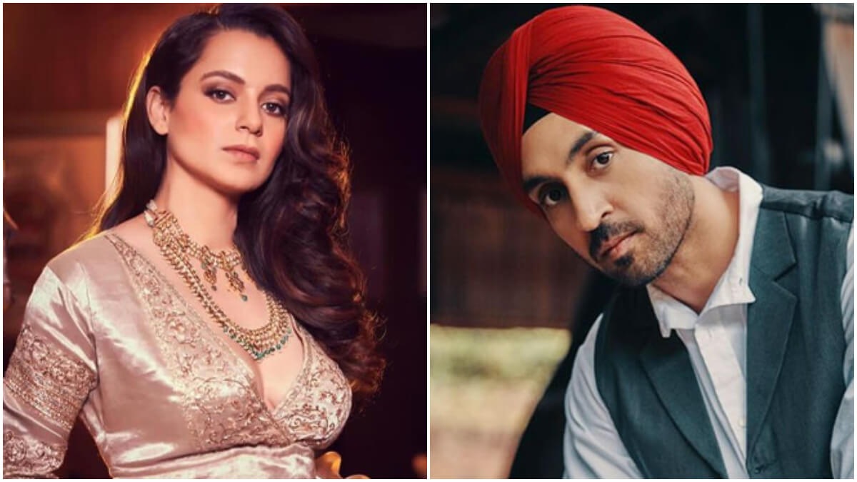 Kangana Ranaut tags Diljit Dosanjh in a cheeky tweet, warning him that he will be arrested soon