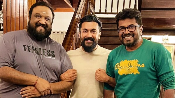 Kanguva: Makers drop a new picture from the set featuring Suriya with Siva and Vetri, leave fans excited