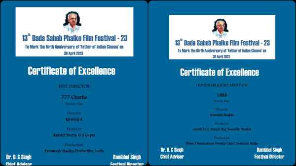 Kannada cinema at the 13th Dada Saheb Phalke Festival