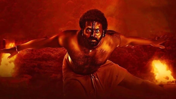 Rishab Shetty in a still from Kantara