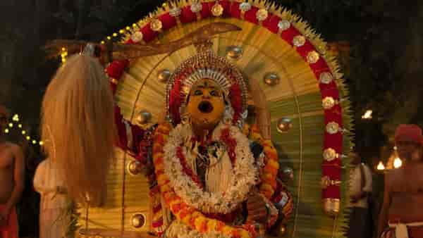 Rishab Shetty in a still from the film