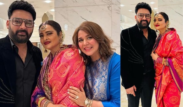 Kapil Sharma is ‘all hearts’ as he shares a selfie with the legendary Rekha at Ira Khan and Nupur Shikhare's wedding reception