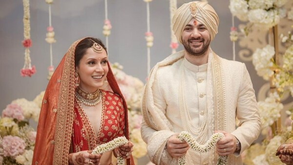 Karan Deol is now married to longtime girlfriend Drisha Acharya, their lovely wedding pictures take the internet by storm